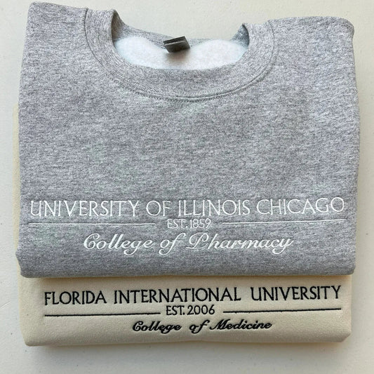 Personalized college hoodie for students and graduates