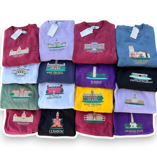 Personalized University Embroidered Sweatshirt - QU8888
