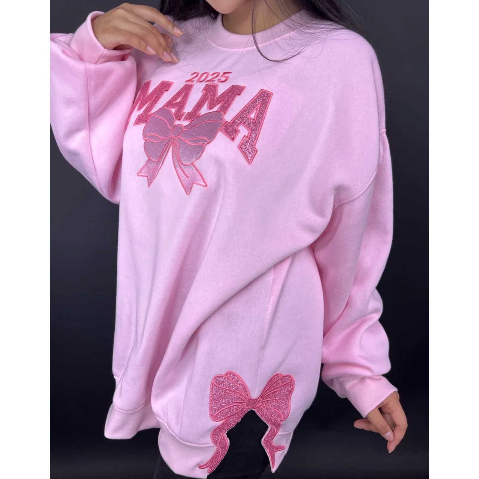 Back view of the Personalized Mama Sweatshirt